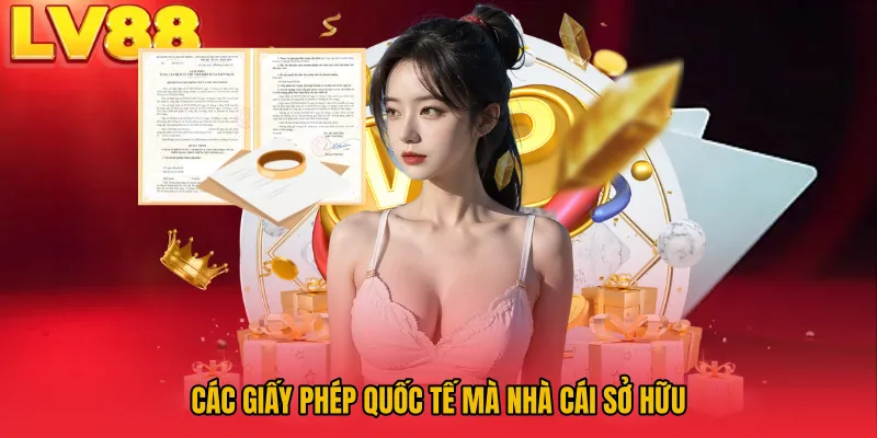 Các giấy phép quốc tế mà nhà cái sở hữu